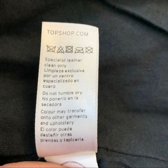 Topshop dark green leather jacket size 4 - Picture 10 of 12